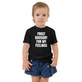 FROST ADVISORY FOR MY FEELINGS toddler tee, black