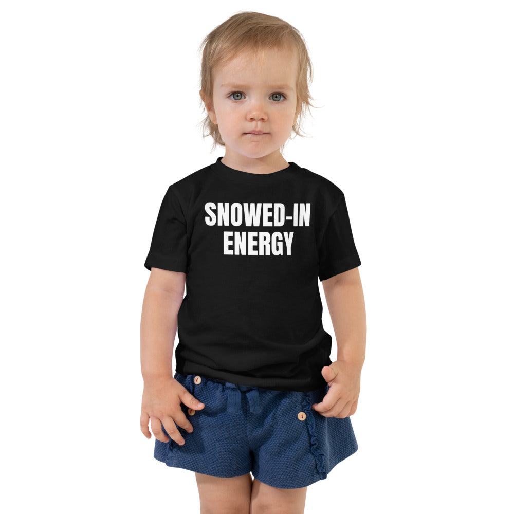 SNOWED-IN ENERGY toddler tee, black
