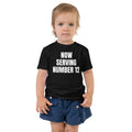 NOW SERVING NUMBER 12 toddler tee, black