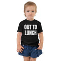 OUT TO LUNCH toddler tee, black