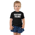 SCATTERED FEELINGS toddler tee, black