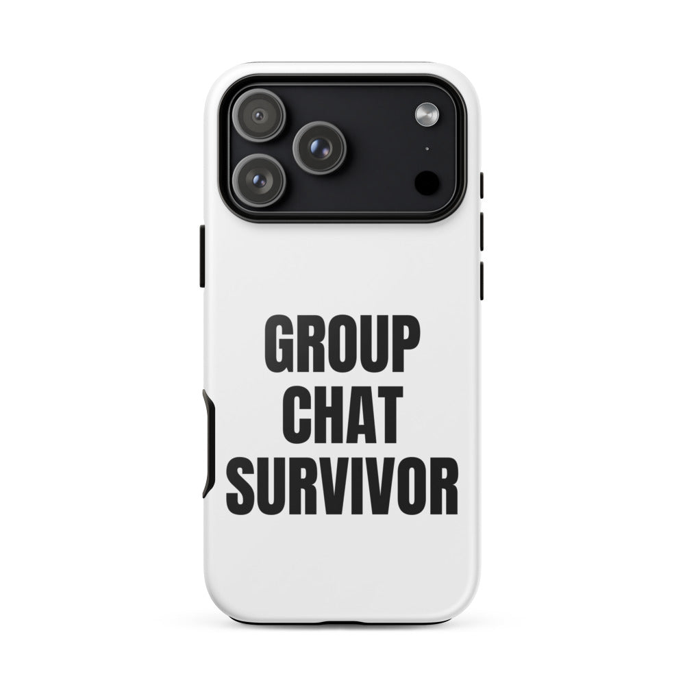 GROUP CHAT SURVIVOR iphone case
