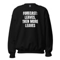 FORECAST: LEAVES, THEN MORE LEAVES crewneck, black