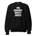 FOG ADVISORY: MOSTLY GHOSTS crewneck, black