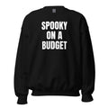 SPOOKY ON A BUDGET crewneck, black
