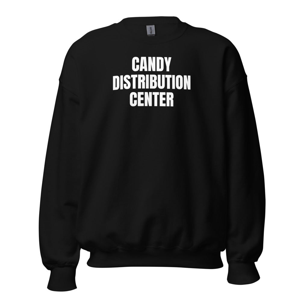 CANDY DISTRIBUTION CENTER crewneck, black