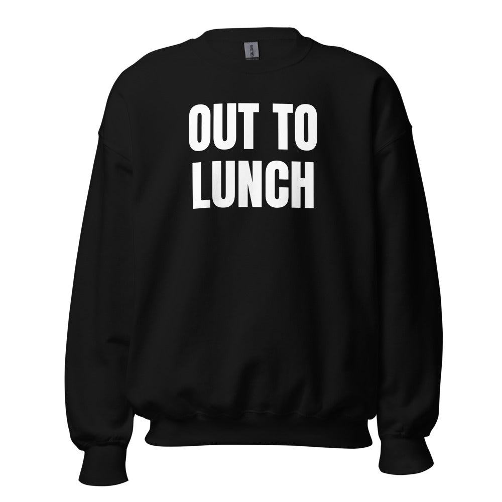OUT TO LUNCH crewneck, black