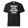 FORECAST: LEAVES, THEN MORE LEAVES garment-dyed tee, black