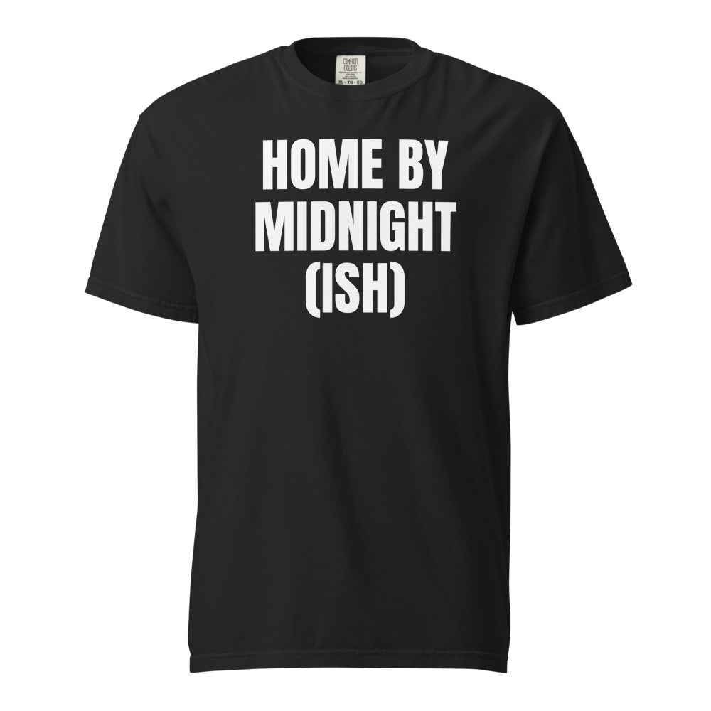 HOME BY MIDNIGHT (ISH) garment-dyed tee, black