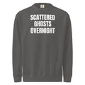 SCATTERED GHOSTS OVERNIGHT garment-dyed sweatshirt, pepper
