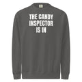 THE CANDY INSPECTOR IS IN garment-dyed sweatshirt, pepper