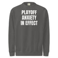 PLAYOFF ANXIETY IN EFFECT garment-dyed sweatshirt, pepper