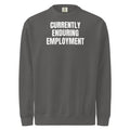 CURRENTLY ENDURING EMPLOYMENT garment-dyed sweatshirt, pepper