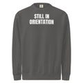 STILL IN ORIENTATION garment-dyed sweatshirt, pepper