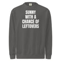 SUNNY WITH A CHANCE OF LEFTOVERS garment-dyed sweatshirt, pepper