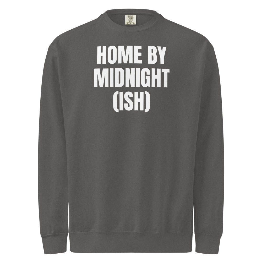 HOME BY MIDNIGHT (ISH) garment-dyed sweatshirt, pepper