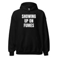 SHOWING UP ON FUMES hoodie, black