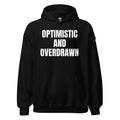 OPTIMISTIC AND OVERDRAWN hoodie, black