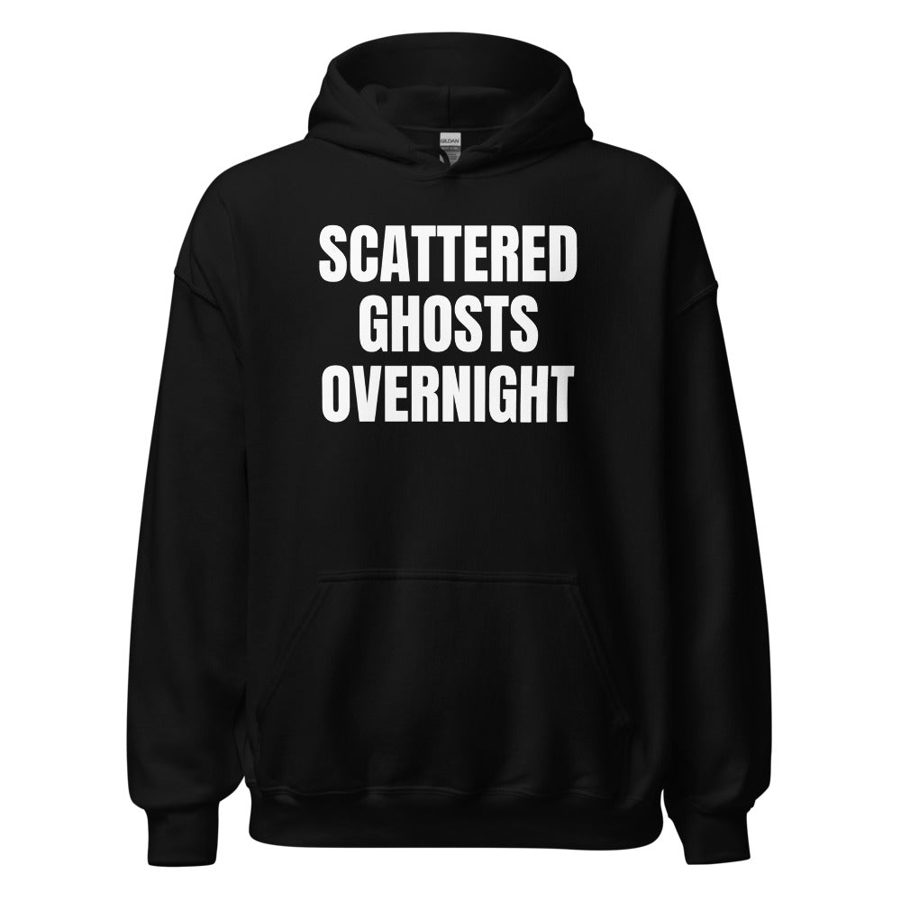 SCATTERED GHOSTS OVERNIGHT hoodie, black