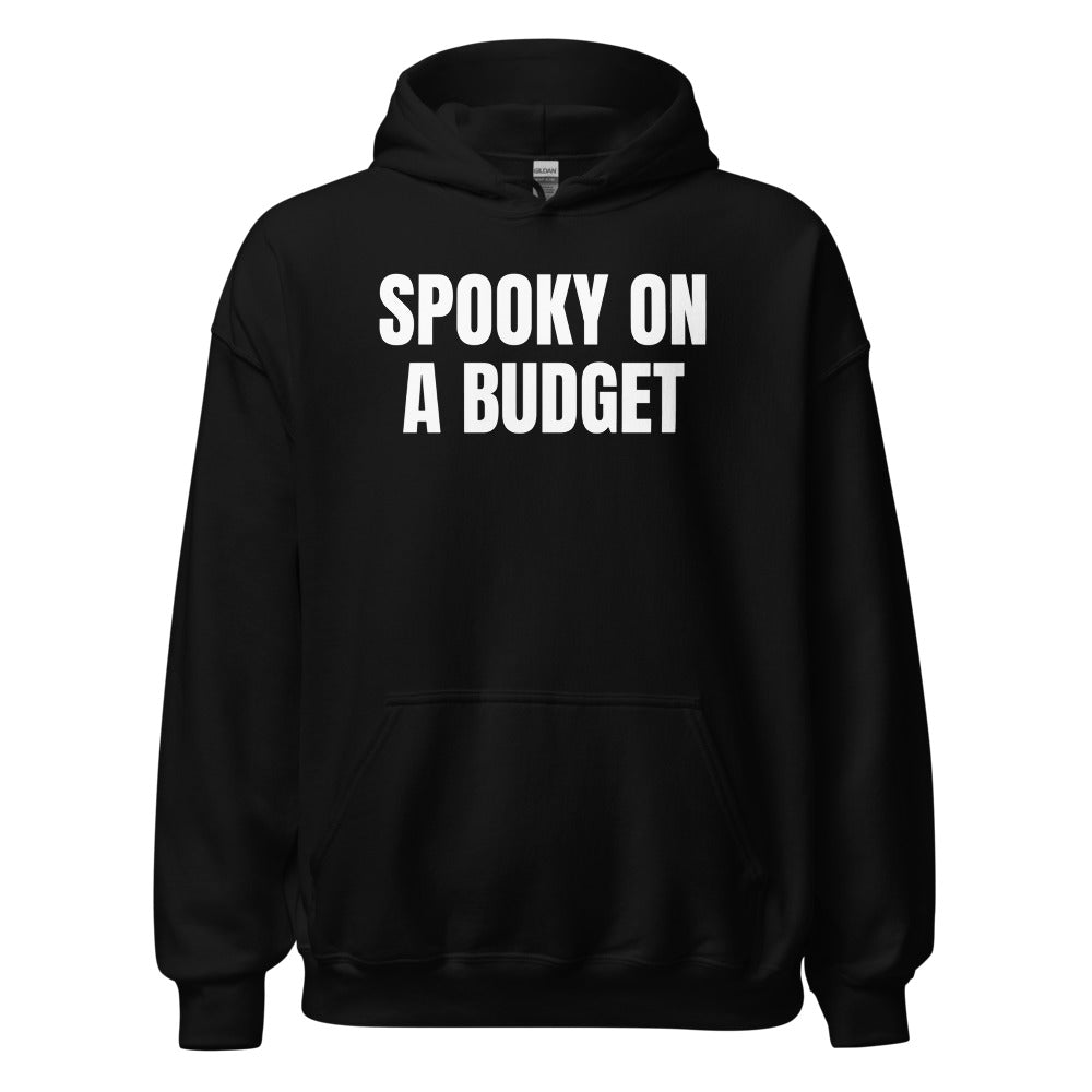 SPOOKY ON A BUDGET hoodie, black