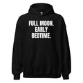 FULL MOON. EARLY BEDTIME. hoodie, black