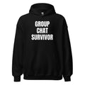 GROUP CHAT SURVIVOR hoodie, black