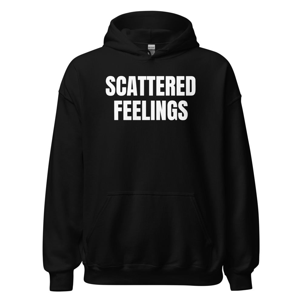 SCATTERED FEELINGS hoodie, black