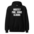MOSTLY FINE, SOME CLOUDS hoodie, black
