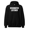 DESIGNATED LISTENER hoodie, black