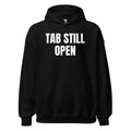 TAB STILL OPEN hoodie, black