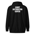 CANDY DISTRIBUTION CENTER zip hoodie, black