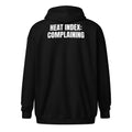 HEAT INDEX: COMPLAINING zip hoodie, black