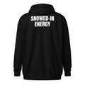 SNOWED-IN ENERGY zip hoodie, black