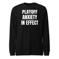 PLAYOFF ANXIETY IN EFFECT long sleeve tee, black