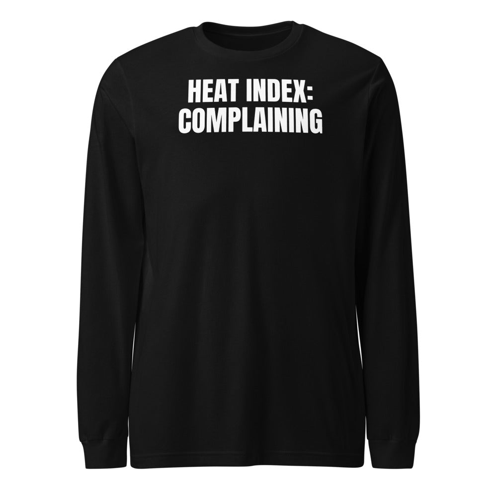 HEAT INDEX: COMPLAINING long sleeve tee, black
