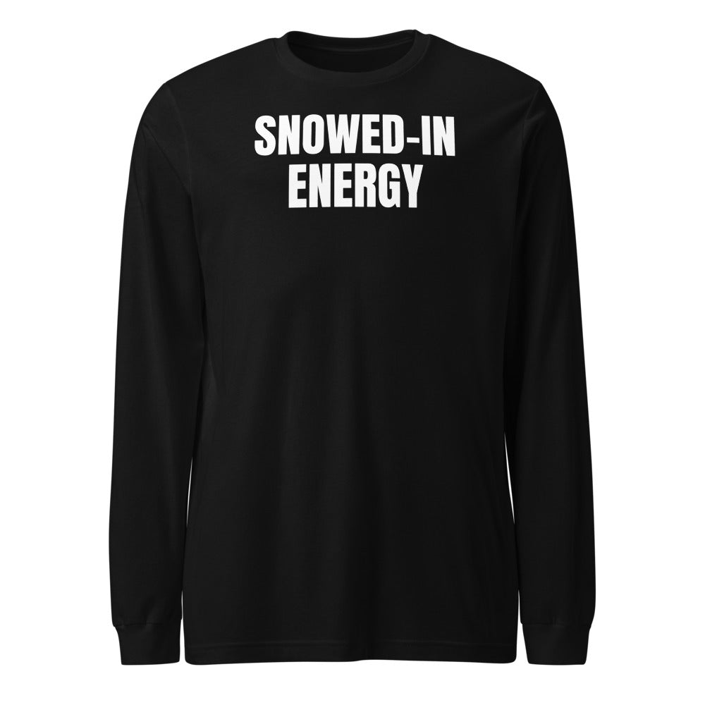 SNOWED-IN ENERGY long sleeve tee, black