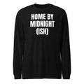 HOME BY MIDNIGHT (ISH) long sleeve tee, black