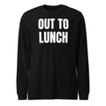 OUT TO LUNCH long sleeve tee, black