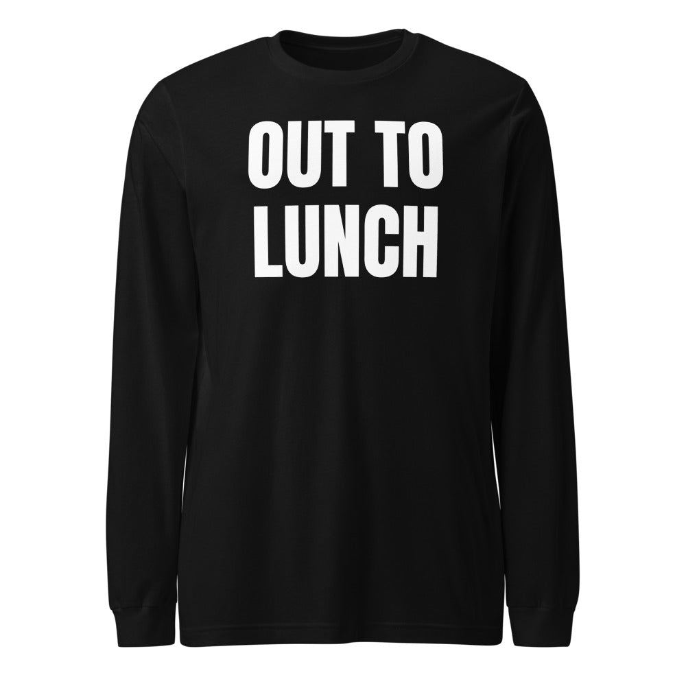 OUT TO LUNCH long sleeve tee, black