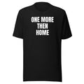 ONE MORE THEN HOME tee, black
