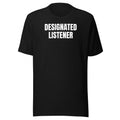 DESIGNATED LISTENER tee, black