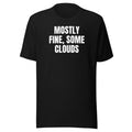 MOSTLY FINE, SOME CLOUDS tee, black