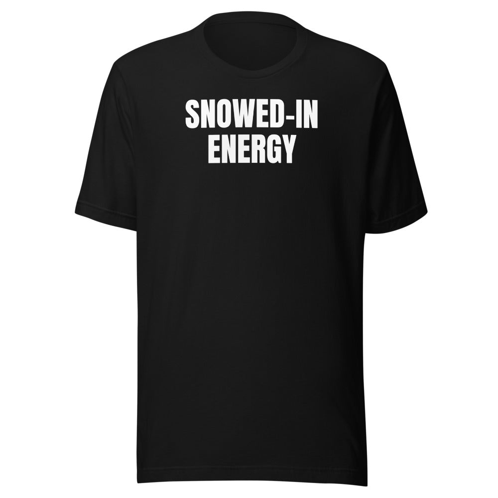 SNOWED-IN ENERGY tee, black