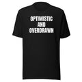 OPTIMISTIC AND OVERDRAWN tee, black