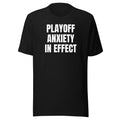 PLAYOFF ANXIETY IN EFFECT tee, black