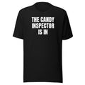 THE CANDY INSPECTOR IS IN tee, black