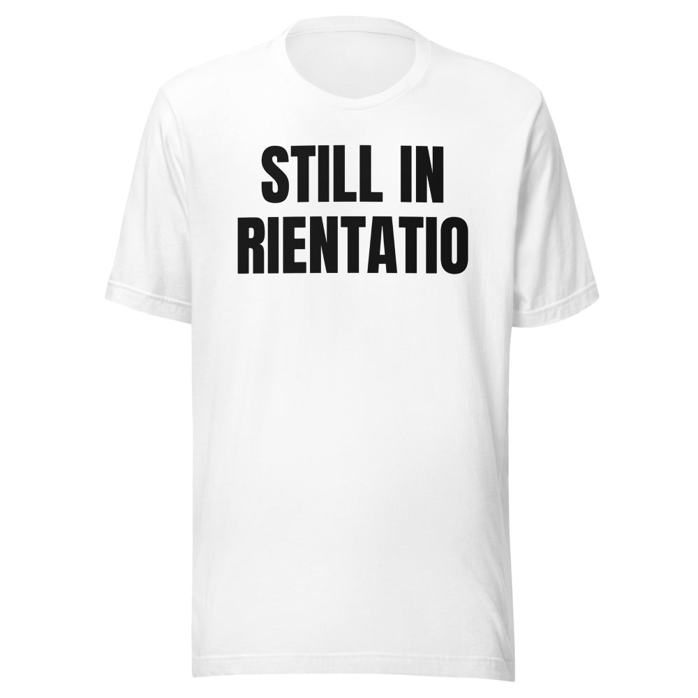 STILL IN ORIENTATION tee, white