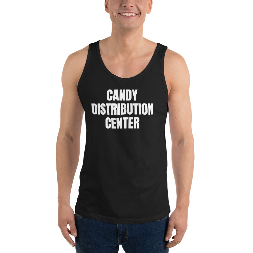 CANDY DISTRIBUTION CENTER tank top, black