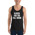 CLOSED FOR THE FULL MOON tank top, black