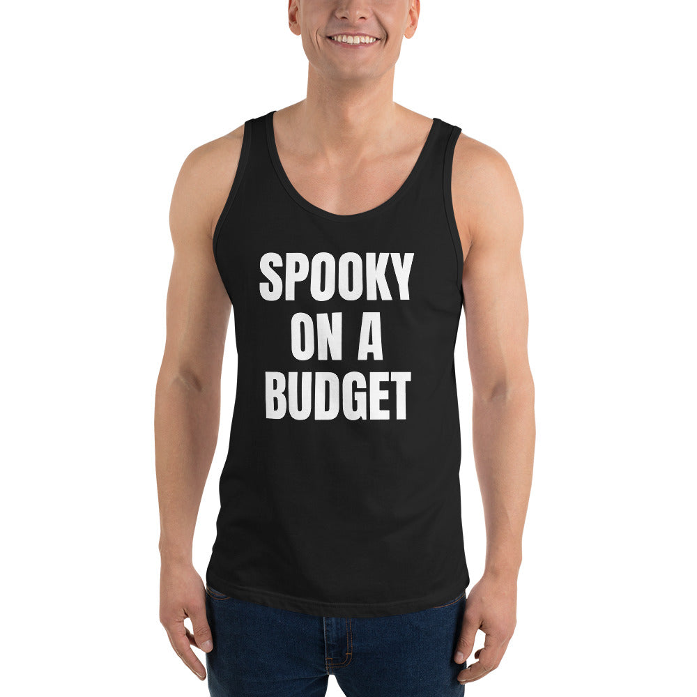SPOOKY ON A BUDGET tank top, black
